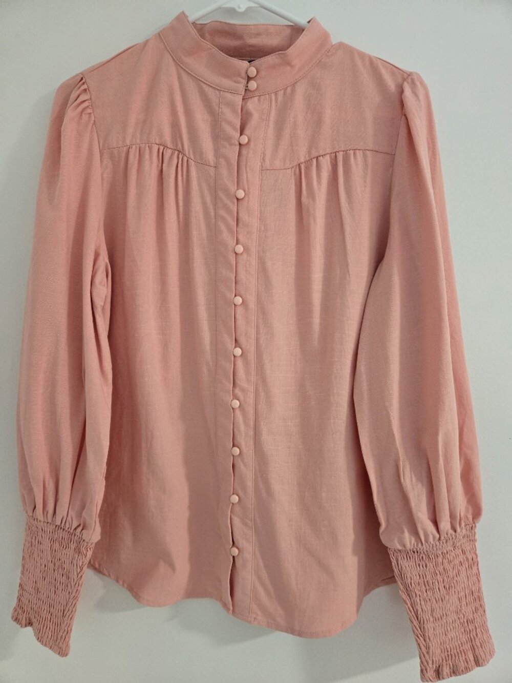PRETTYGARDEN Women’s Long Sleeve Button-Down Blouse – Dressy Casual Smocked Cuff